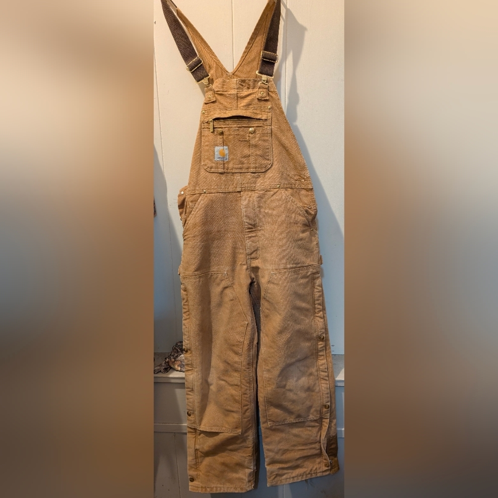Men's Carhartt insulated bibs 32x30